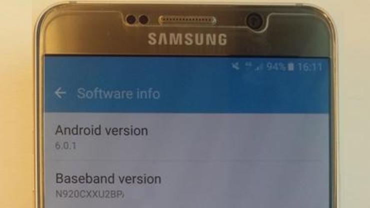 Galaxy Note 5 için Marshmallow güncellemesi