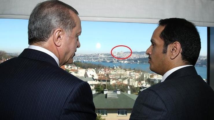 Erdoğan Conrad Otelden Çamlıca Camiini gösterdi