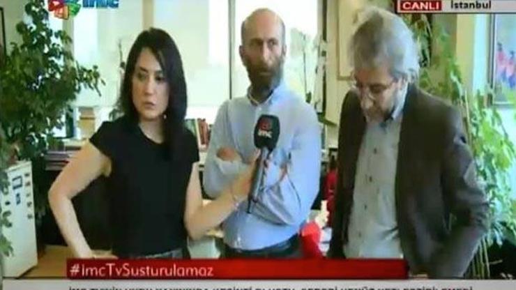 İMC TVnin yayını Can Dündar ve Erdem Gül ekrandayken kesildi