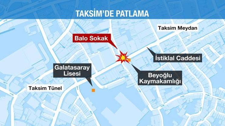 İstiklal Caddesinde canlı bomba saldırısı