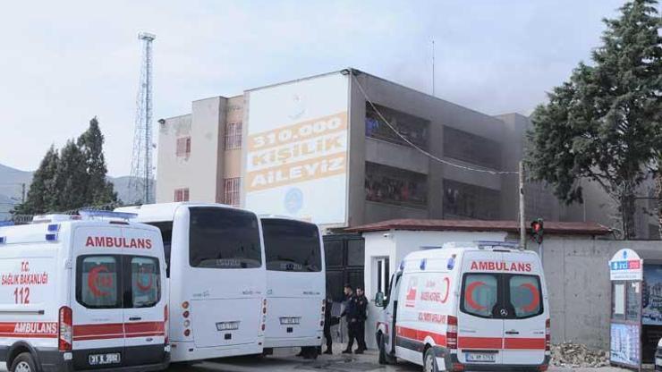 Hatayda Suriyelilerin kaldığı Geri Gönderme Merkezinde yangın çıktı