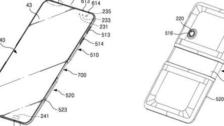 Samsungdan katlanabilir telefon patenti