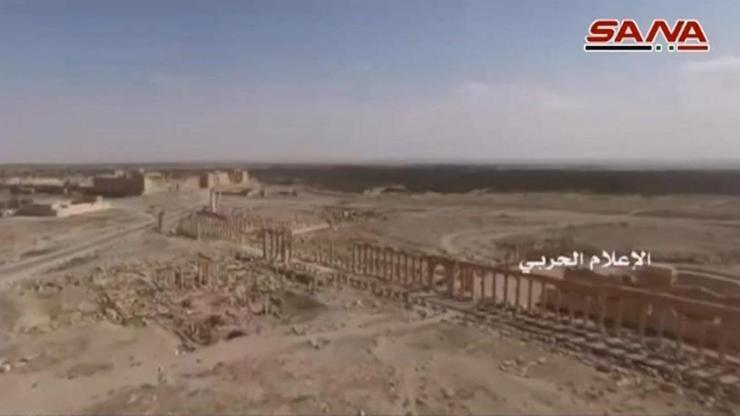 IŞİDden kurtarılan Palmiranın son görüntüleri