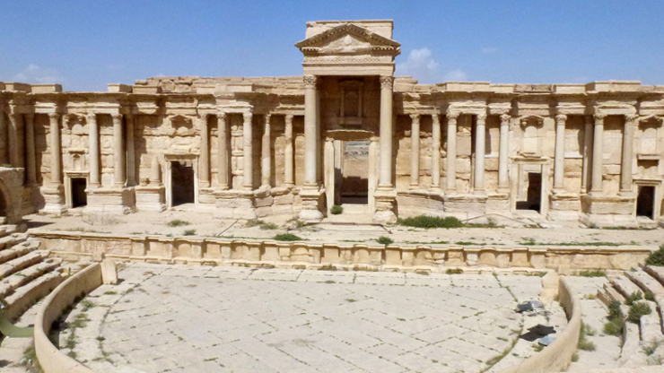 Palmira mayın tarlasına dönmüş