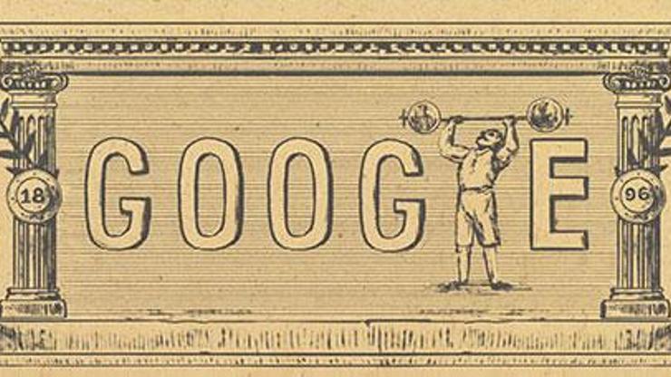 Googledan Modern Olimpiyatlar doodleı
