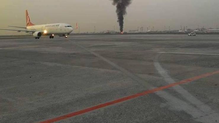Atatürk Havalimanında yangın paniği