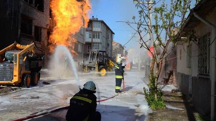 Eskişehir’de doğalgaz borusu patladı