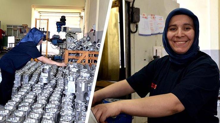 Konyada kocası çalışamayınca tornacılığa başlayan kadın fabrikatör oldu
