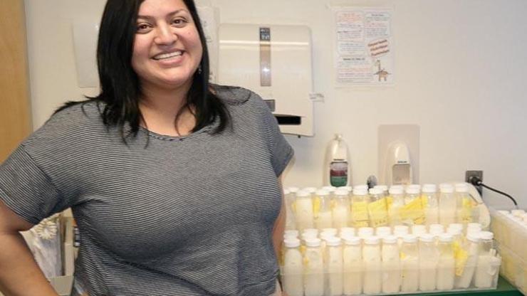 Rekortmen anne 29 galon sütünü sağdı, 16 galonunu bağışladı