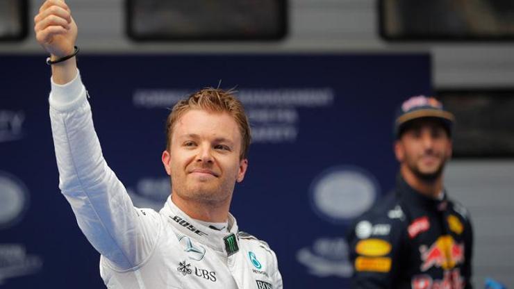 Çinde pole pozisyonu Rosbergin