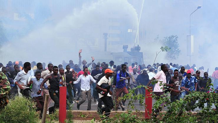 Kenya polisinden sert müdahale