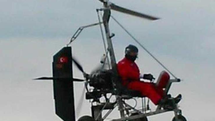 Denizlili mucit Gyrocopter ile 2 saat havada kalabiliyor