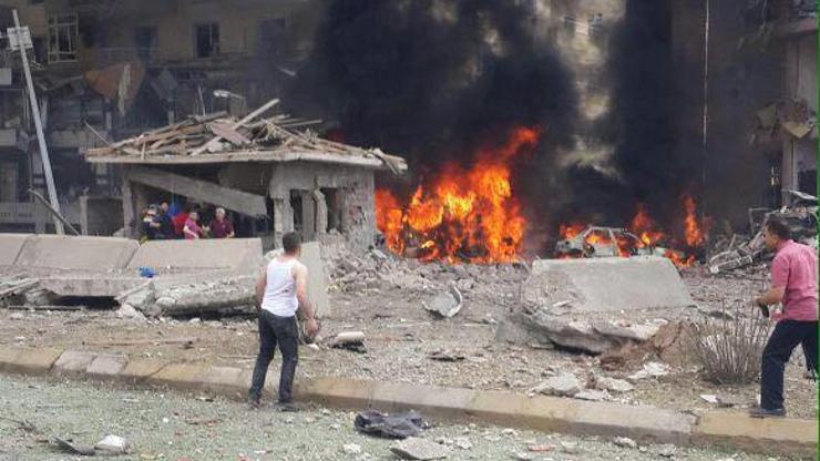 Mardin Midyattaki bombalı saldırıdan kareler