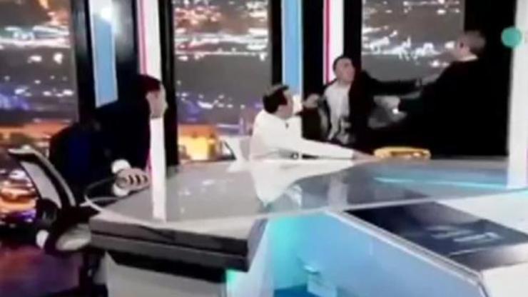 Gürcü siyasetçiler TVde yumruklaştı