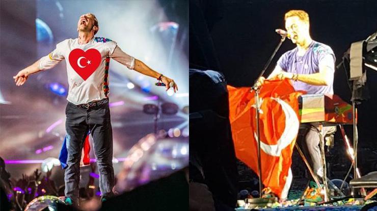 Coldplay konserinde Türk bayrağı açtı