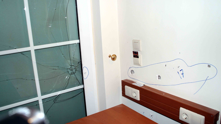 İşte Erdoğanın kaldığı otelde yaşanan şiddetin izleri