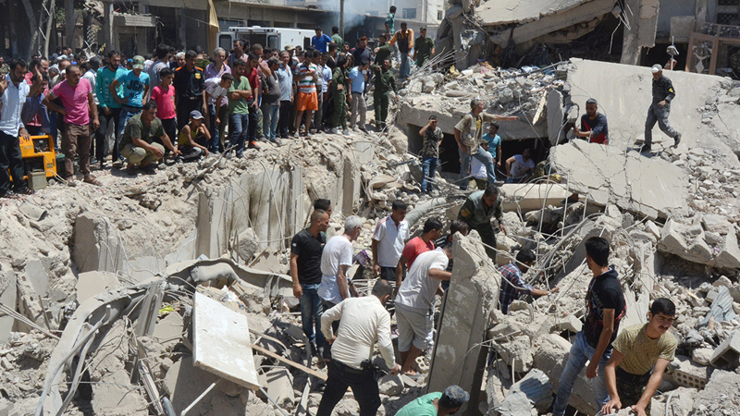 Kamışlıda bombalı saldırı: En az 50 ölü var