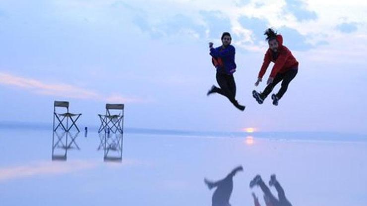 Tuz Gölü’nün kıyılarında yeni nesil hip hop dansı
