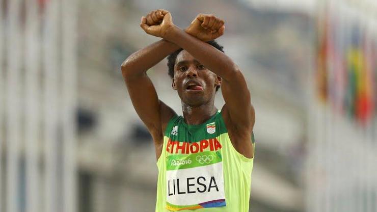 Etiyopyalı Lilesanın ilginç el hareketinin sebebi belli oldu