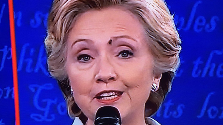 Hillary Clintonun yüzüne konan sinek ünlü oldu