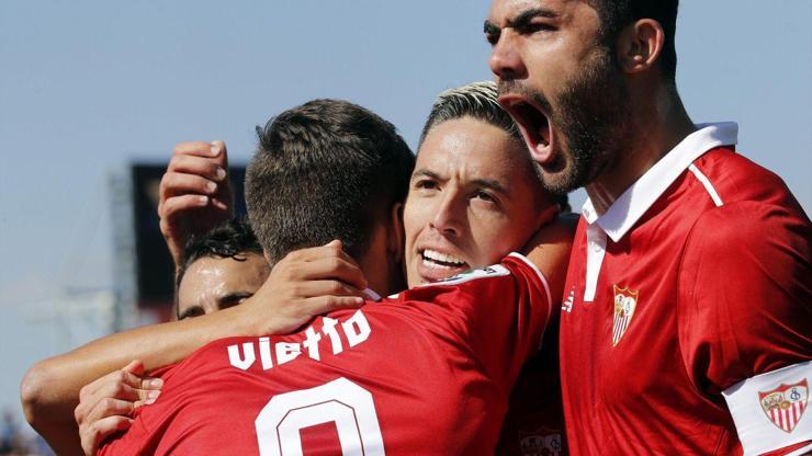 Nasri gol attı, Sevillanın hasreti dindi