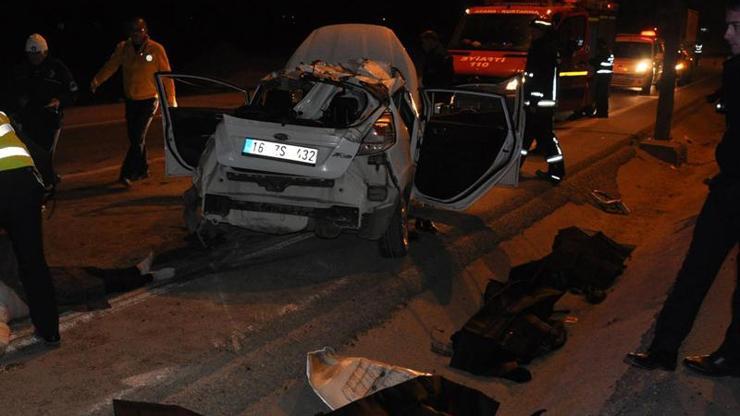 Bursada feci kaza: 4 ölü, 1 ağır yaralı