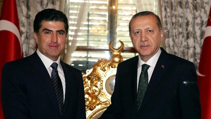 Erdoğan, Barzaniyi kabul etti