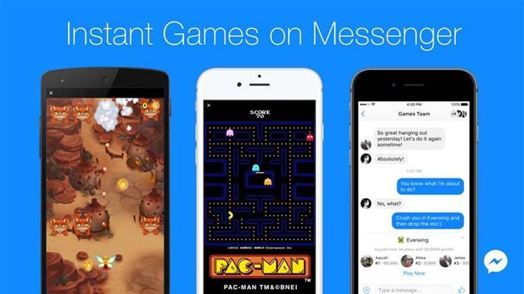 Facebook Messenger ile oyun oynayarak vakit geçirin