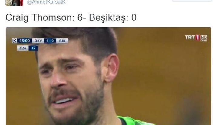 Kiev-Beşiktaş maçı sosyal medyada gündem oldu