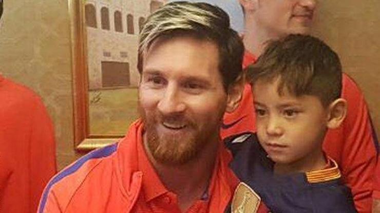 Messi ile Afgan hayranı Murtaza buluştu