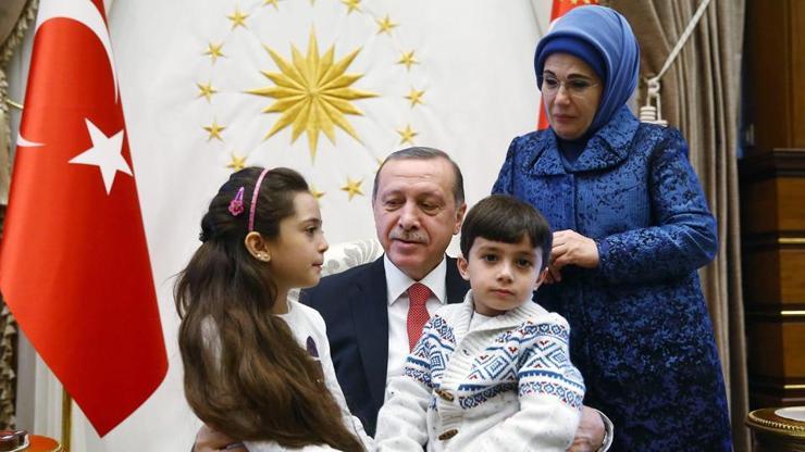 Halepli küçük Bana, Erdoğan ile buluştu