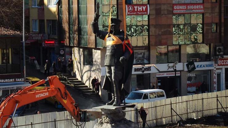 Rizede Atatürk anıtının kaldırılmasına tepki