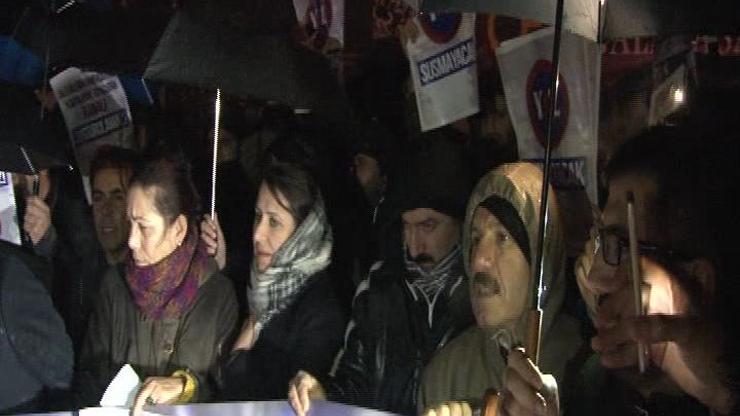 Yol TVnin kapatılması protesto edildi
