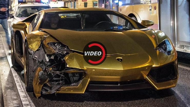 Lamborghinisini bu hale getirdi