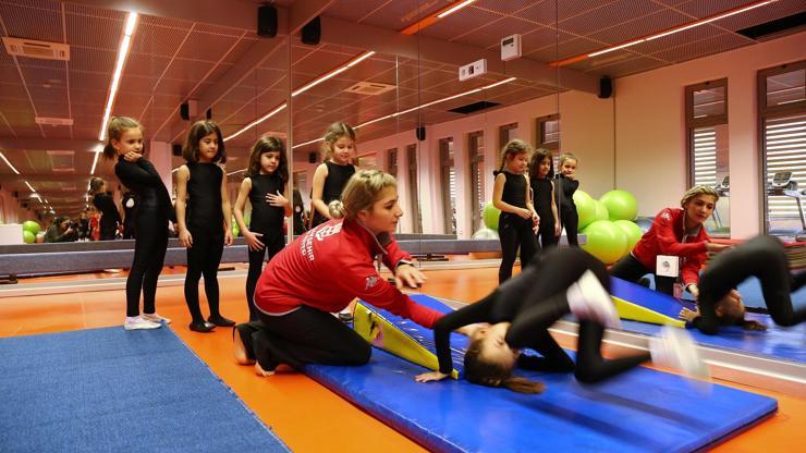 Çocuklara ücretsiz jimnastik eğitimi