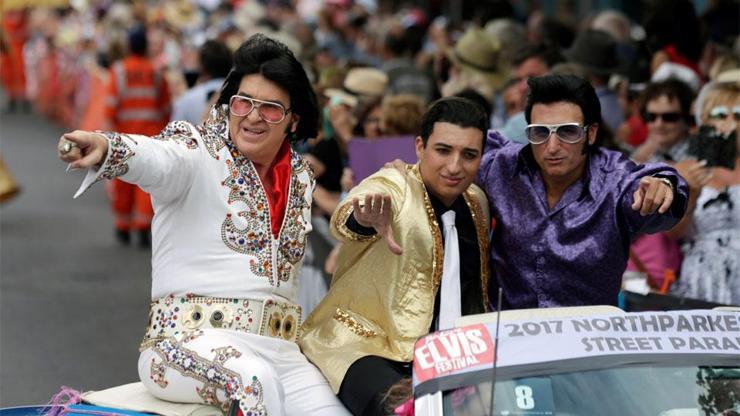 Elvis hayranları Avustralyadaki festivalde buluştu