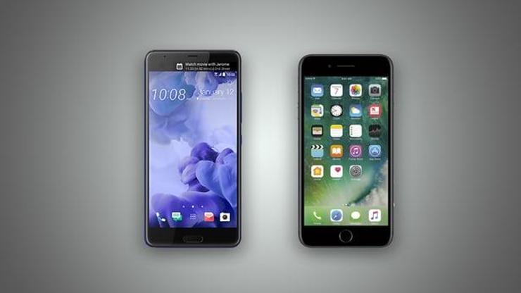 HTC U Ultra vs. iPhone 7 Plus