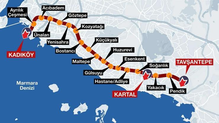 Kadıköy-Kartal metro hattı uzadı