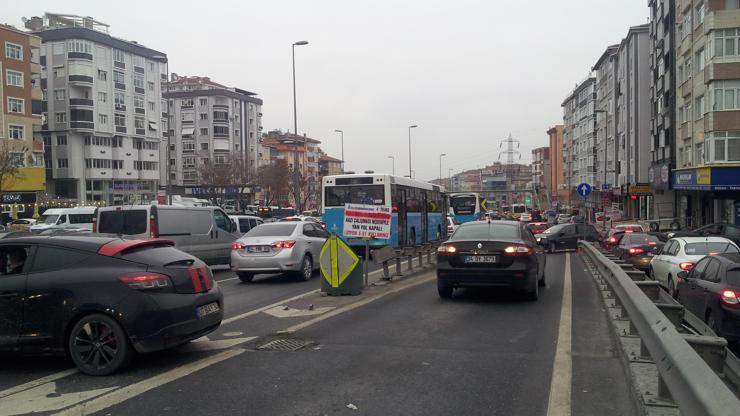 İstanbulda trafiği felç eden çalışma