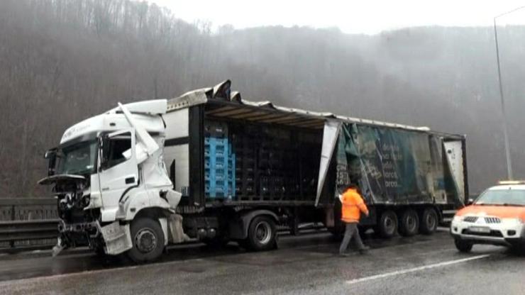 Son dakika TEMde TIR kazası