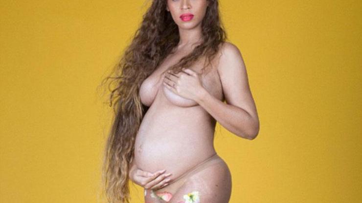Beyoncedan hamilelik pozları