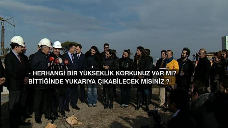 Başbakan Küçük Çamlıca TV-Radyo Kulesi inşaatını inceledi