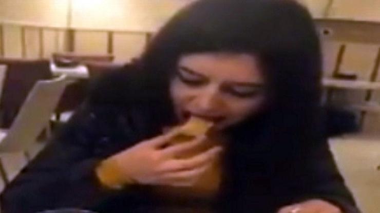 2 kilo baklava yiyen kadın, Facebookta olay oldu