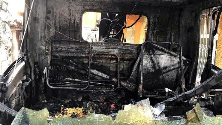 PKKlılar arızaya giden DEDAŞ aracını yaktı