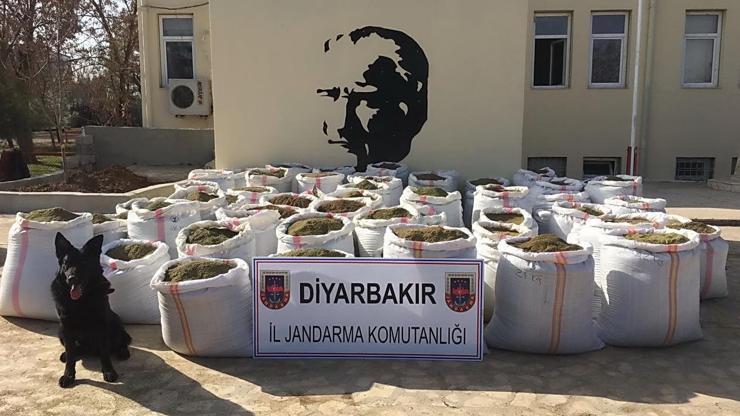 Diyarbakırda 1 ton 787 kilo esrar ele geçirildi