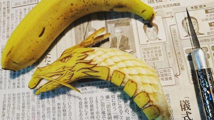 Meyve sebze soymada son nokta: Japon sanatçıdan vitaminli sanat eserleri