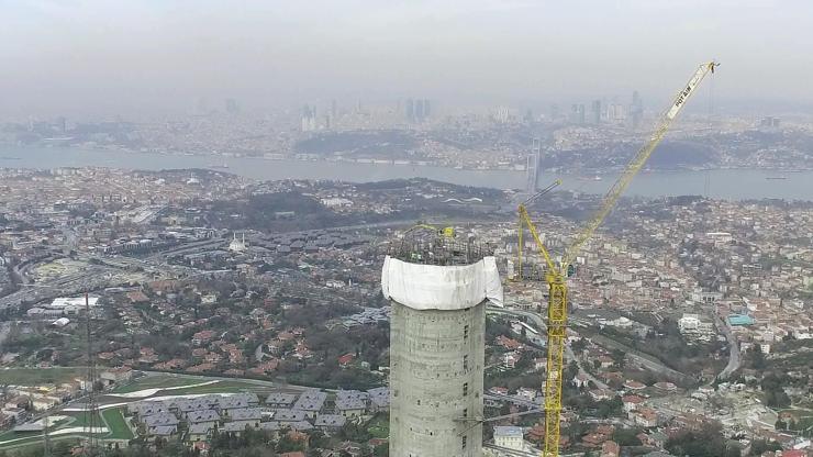 Küçük Çamlıca TV -Radyo Kulesinde sona geliniyor