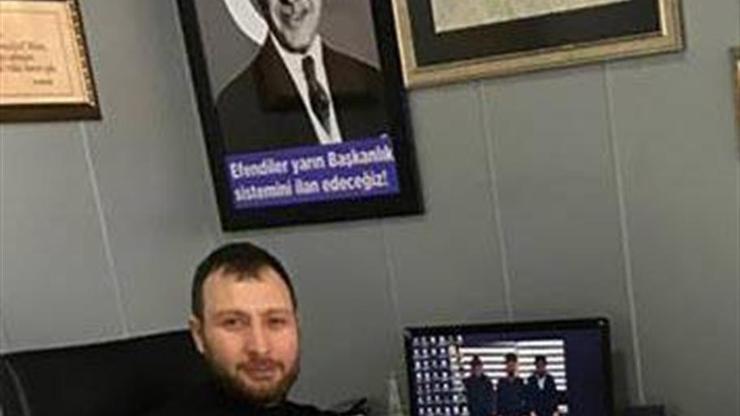 Atatürkün fotoğrafı üzerine Erdoğanın fotoğrafını monte eden çalışan hakkında inceleme