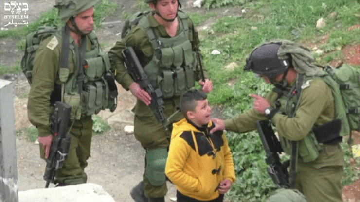 Filistinli çocuğun İsrail askeri korkusu