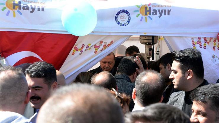 Son dakika: Cumhurbaşkanı Erdoğan Hayır çadırına neden uğradığını açıkladı